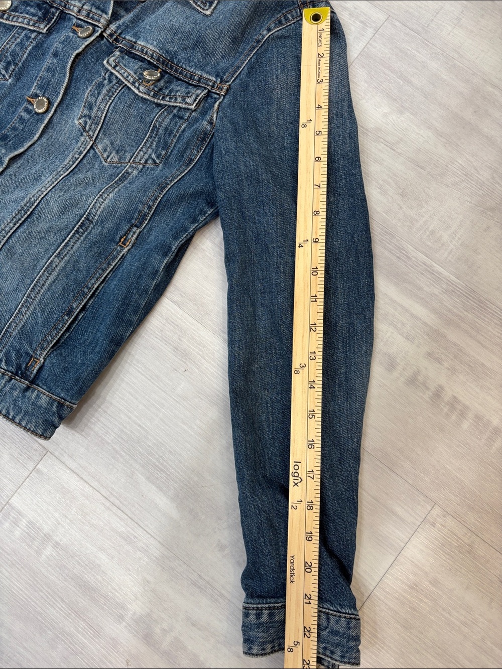 Zara Classic Blue Denim Jacket - Picture 6 of 7
